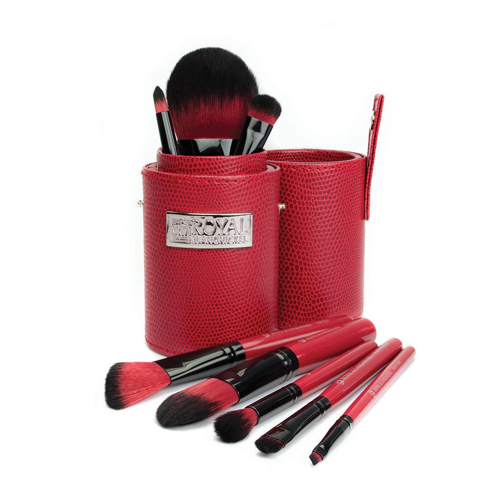 Makeup Brushes in Travel Storage Cylinder