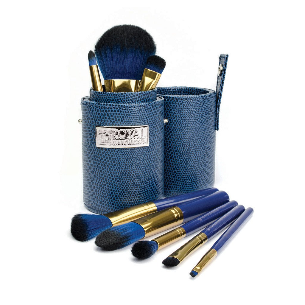 Makeup Brushes in Travel Storage Cylinder