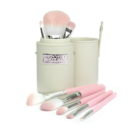 Makeup Brushes in Travel Storage Cylinder