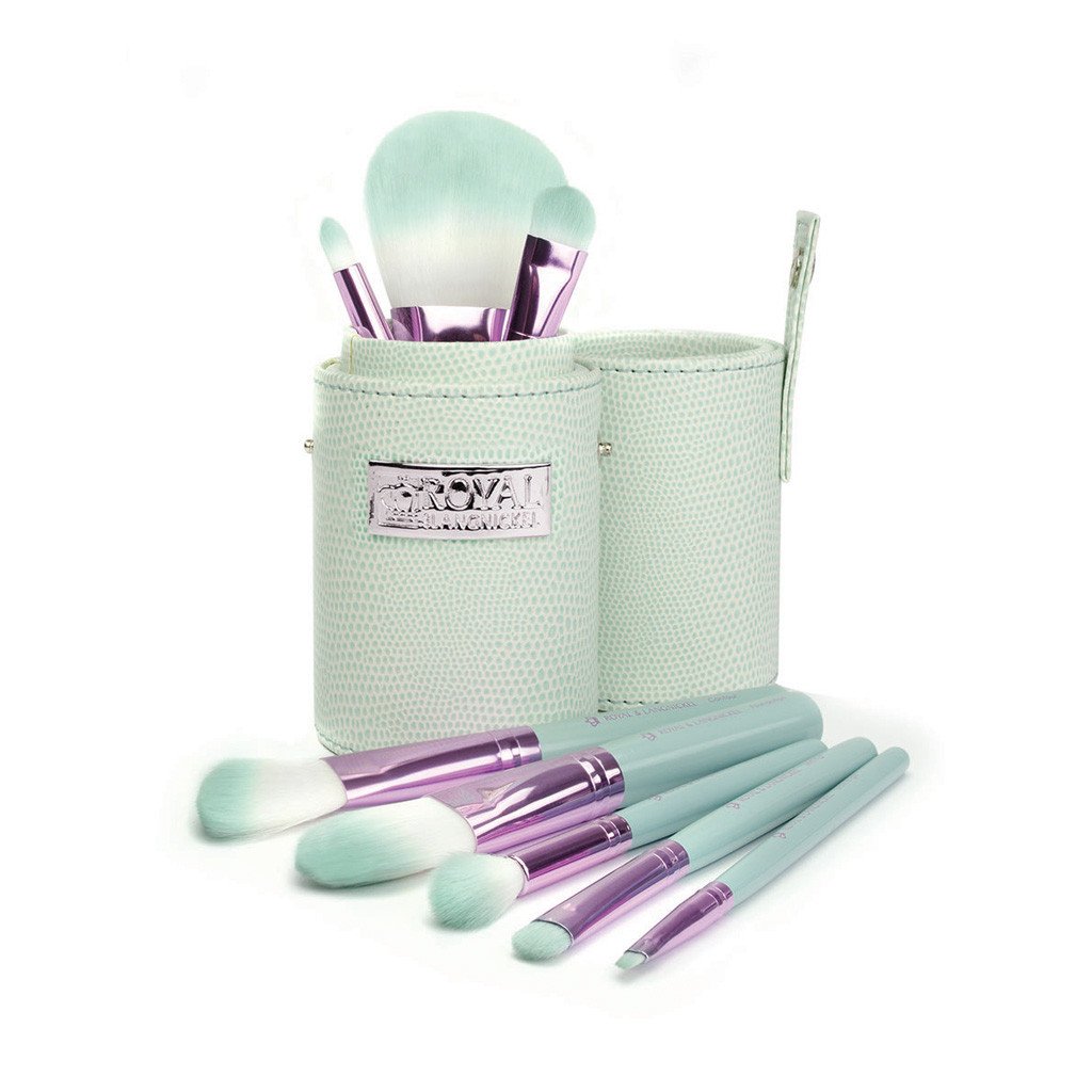 Makeup Brushes in Travel Storage Cylinder