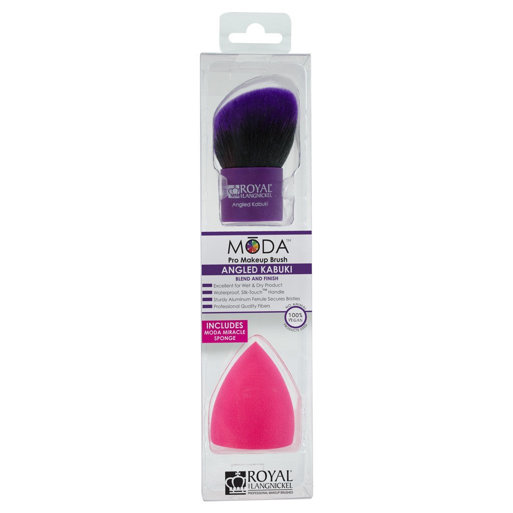 BMD-701 - MODA® Angled Kabuki & Magic Sponge Retail Packaging