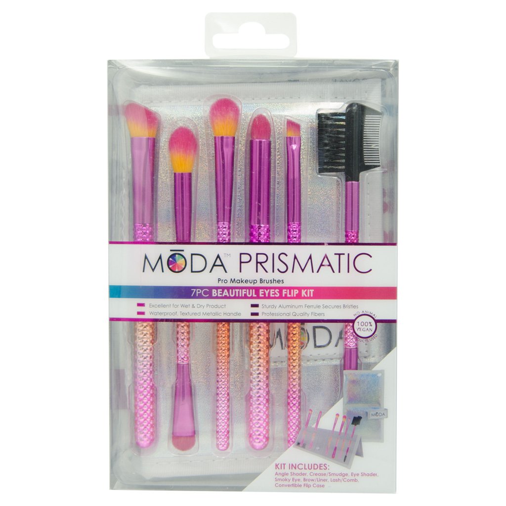 BMD-BESET7SPC - MODA® Prismatic 7pc Beautiful Eyes Kit Retail Packaging