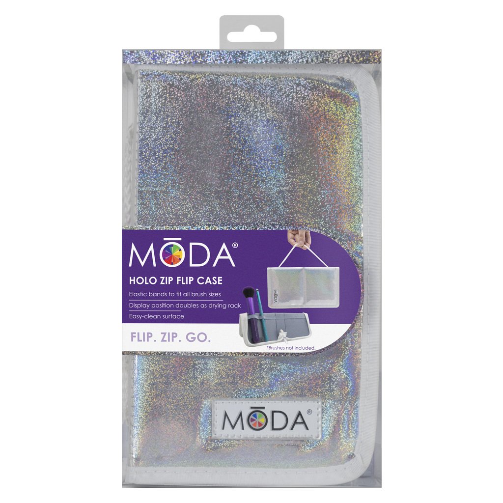 MŌDA® Holo Zip Flip Case