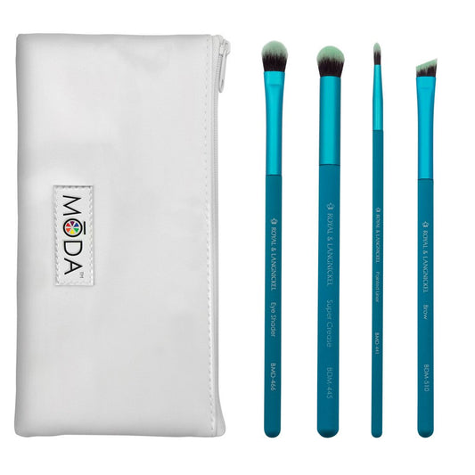 BMD-EK2 - MODA® 5pc Bold Eye Kit Makeup Brushes and Zip Pouch