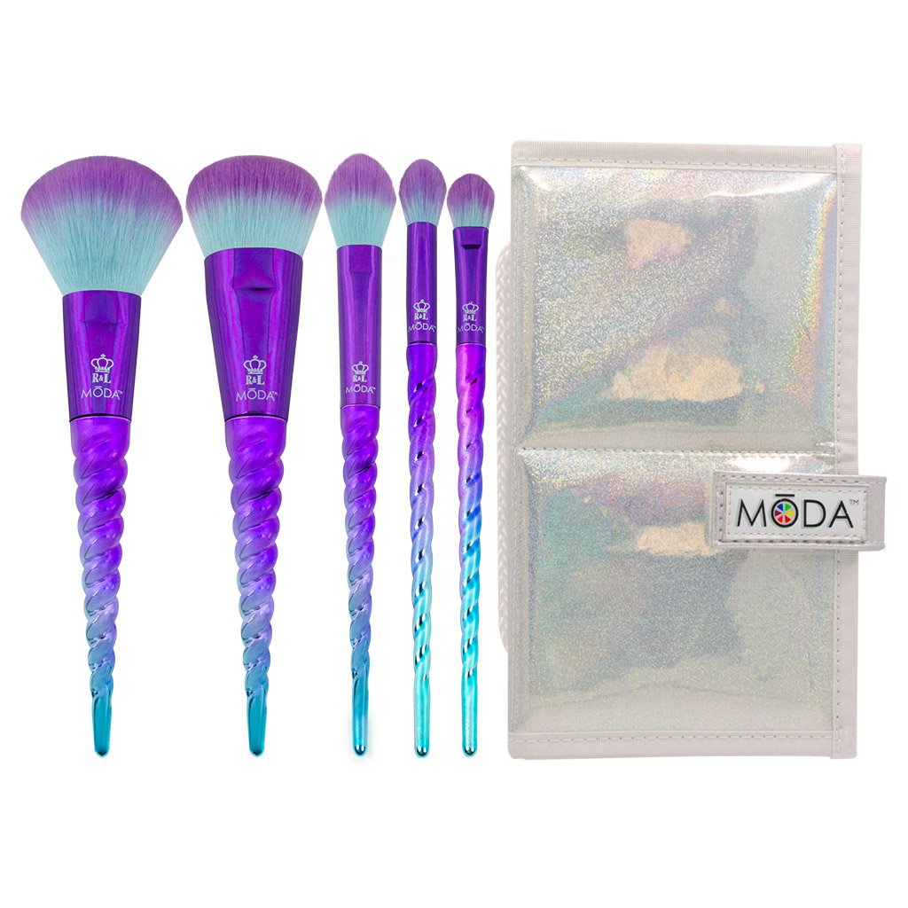 Makeup Brushes with Flip-Kit Case