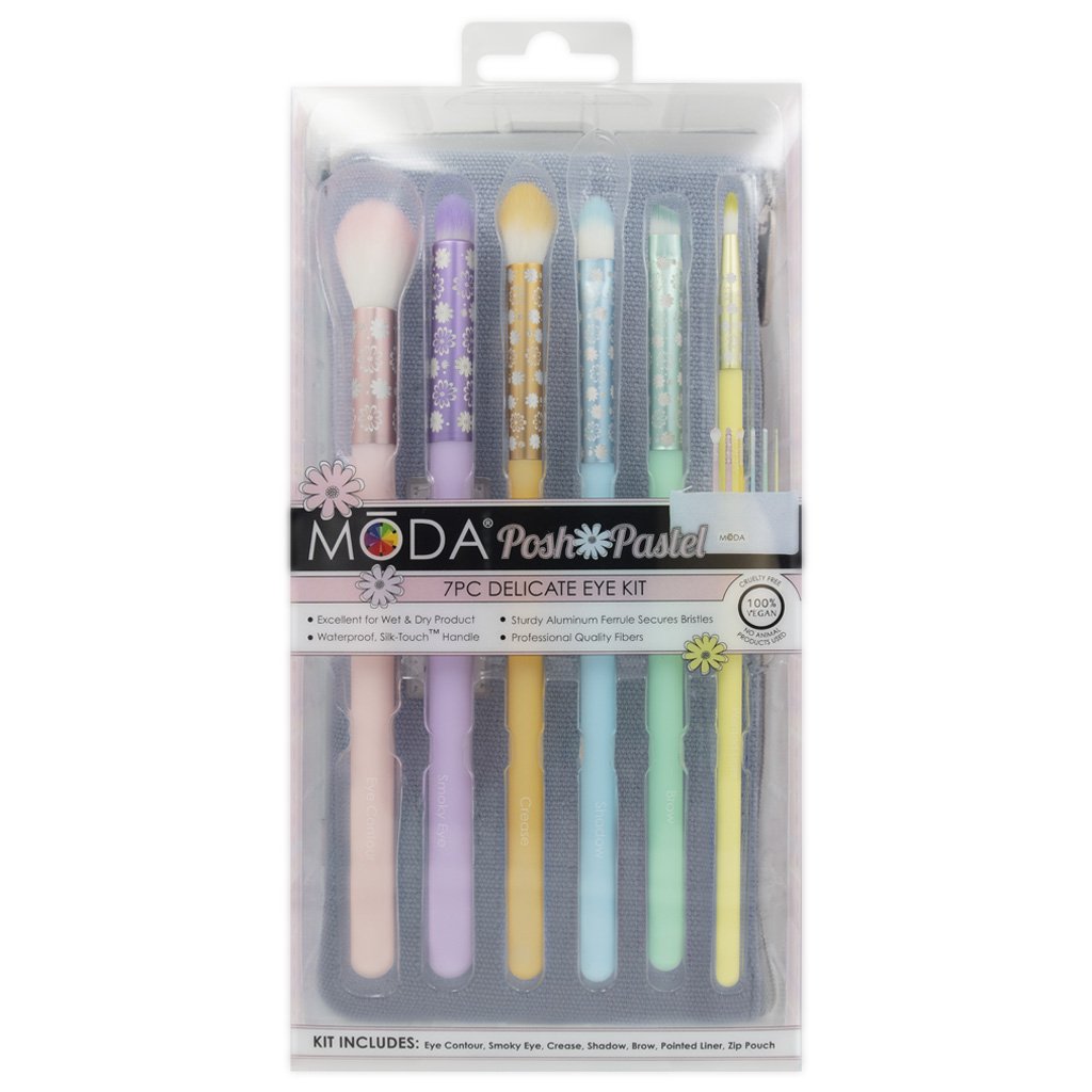 MŌDA® Posh Pastel 7pc Delicate Eye Kit