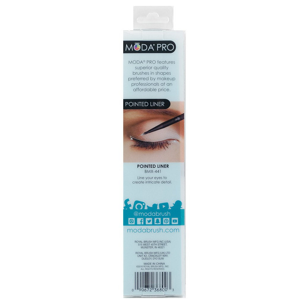 BMX-441 - MODA® Pro Pointed Liner Retail Packaging Back